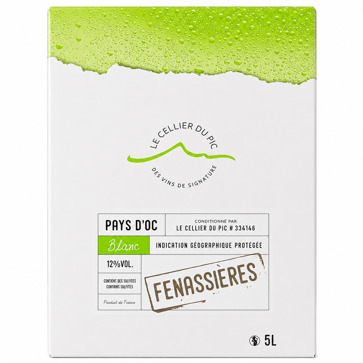 BIB 5L FENASSIERES BLANC OC PIC